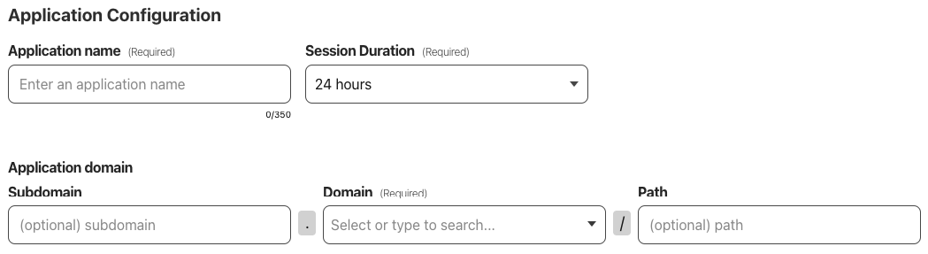 Application Policy Configuration